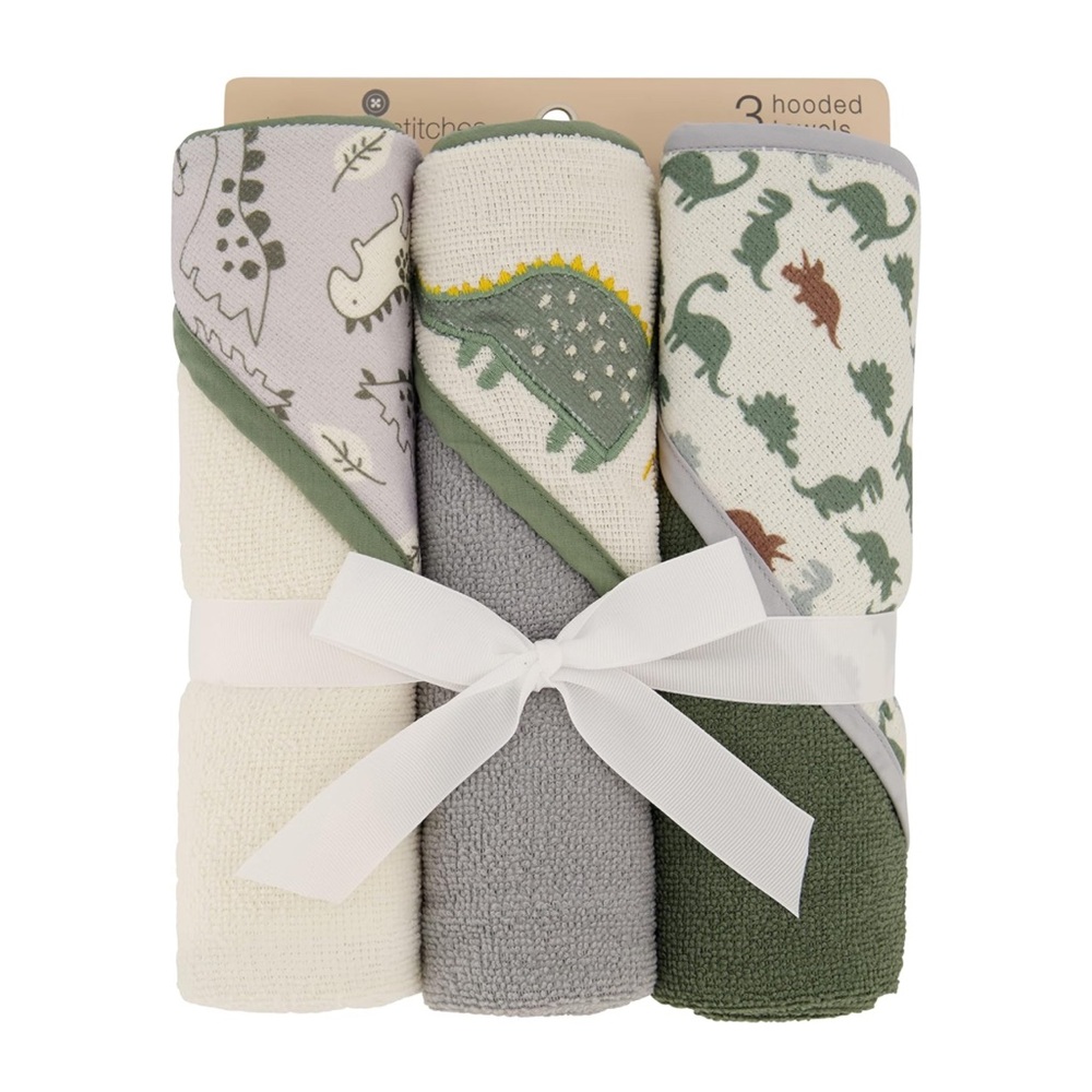 Chick pea 3 hooded towels nwt